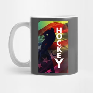 American flag hockey Mug